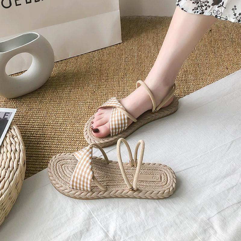 Summer Fashion Flat Sandals and Slippers Simple Versatile Casual Lazy Shoes Outdoor Beach Sandals