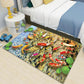 3D Modern Light Luxury Household Carpet Nordic Living Room Bedroom Bedside Cartoon Ottoman Blanket