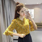 Women's Chiffon Shirt Spring V-neck Shirt Bell Sleeve Top Blouse Women Blusas Ropa De Mujer
