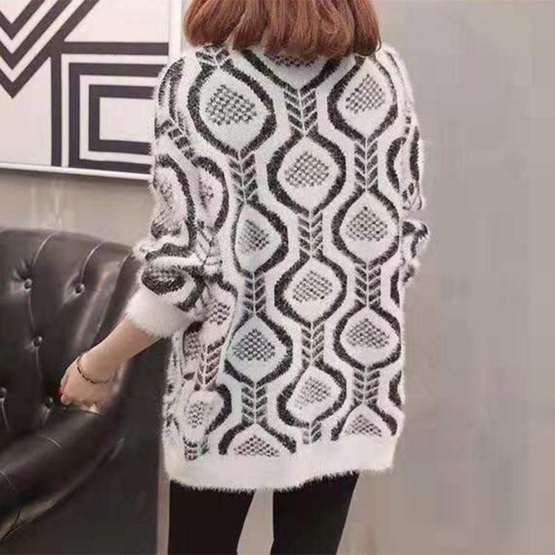 Pofulove  autumn round neck knitted bottoming shirt and women's topssweater women's loose spring