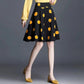 S-5XL Polka-dot Chiffon Skirt Women's Summer High Waist Anti-light Umbrella Skirt Thin A-line Large Swing Skirt Short Skirt
