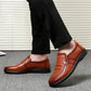 Men's Leather Shoes Middle-aged Men's Shoes Spring and Autumn Leather Business Casual Breathable Soft Sole Middle-aged Dad Shoes