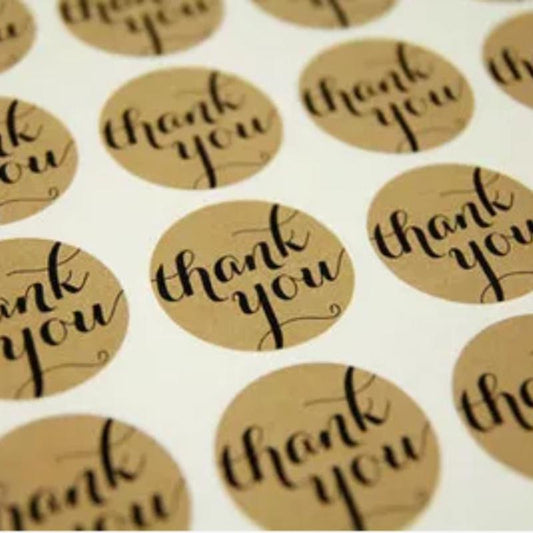 500pcs Thank You Stickers Seal Labels Red Heart Love Paper Decoration Sticker for Handmade Wedding Gift Labels Stationery