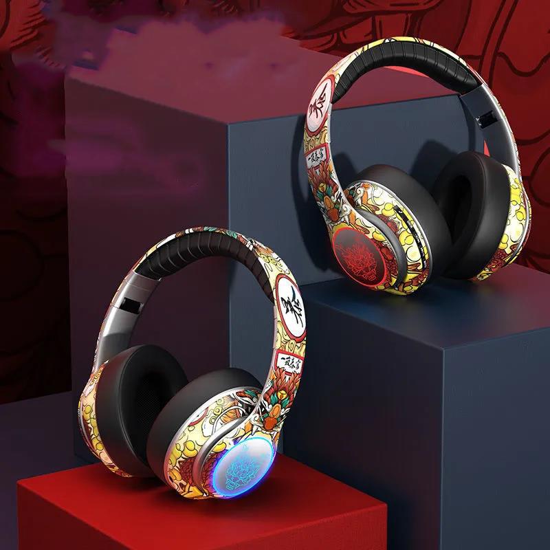 Guochaolong Wireless Bluetooth Headset Six Kinds of Sound Effects Music Games Calls Ultra-clear Sound Quality Personalized Mobile Phones Computers