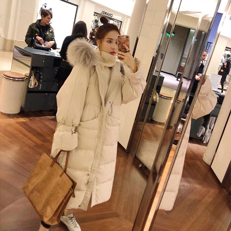 Outerwear Long Sleeve Down Cotton Winter Coat Winter Jacket Women Parka Thicken Long Jacket Coat