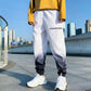 Gradient Color Pants Men's Autumn and Winter Sports and Leisure Loose Beam Harem Nine-point Pants