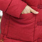 Mother's Winter Coat Thick Padded Jacket Mid-length Middle-aged and Elderly Large Size Cotton-padded Jacket Women's Down Padded Jacket