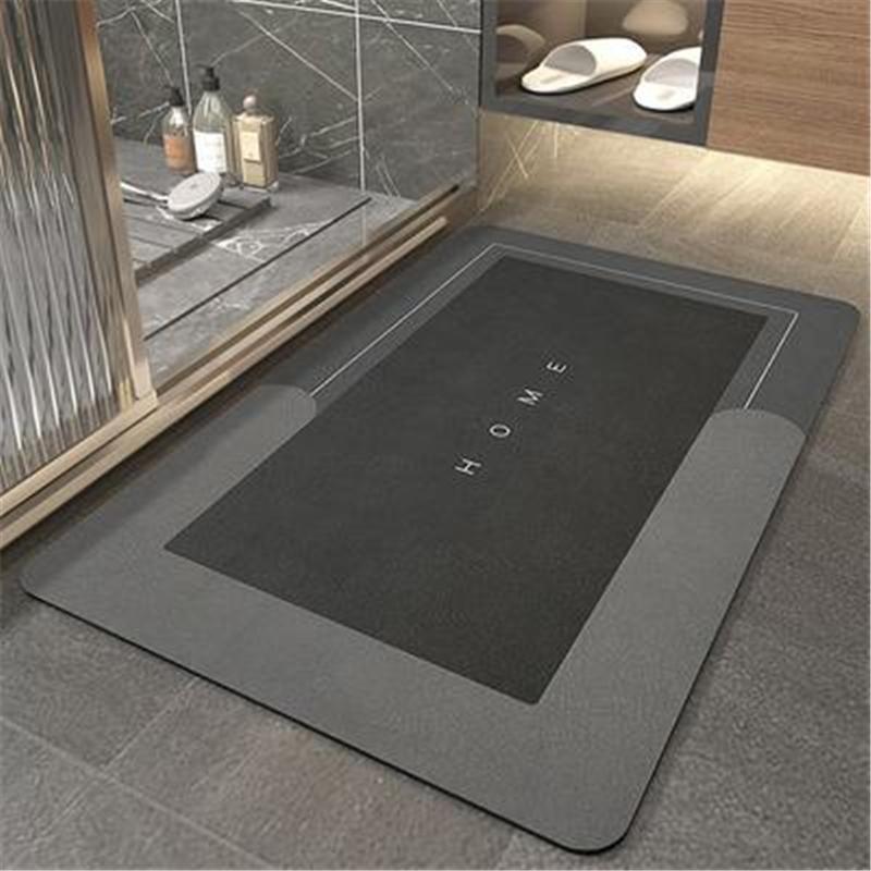 40*60cm Super Absorbent Silica Gel Floor Mat,Bathroom Carpet Floor Mats, Door Bathroom Non-Slip Mats