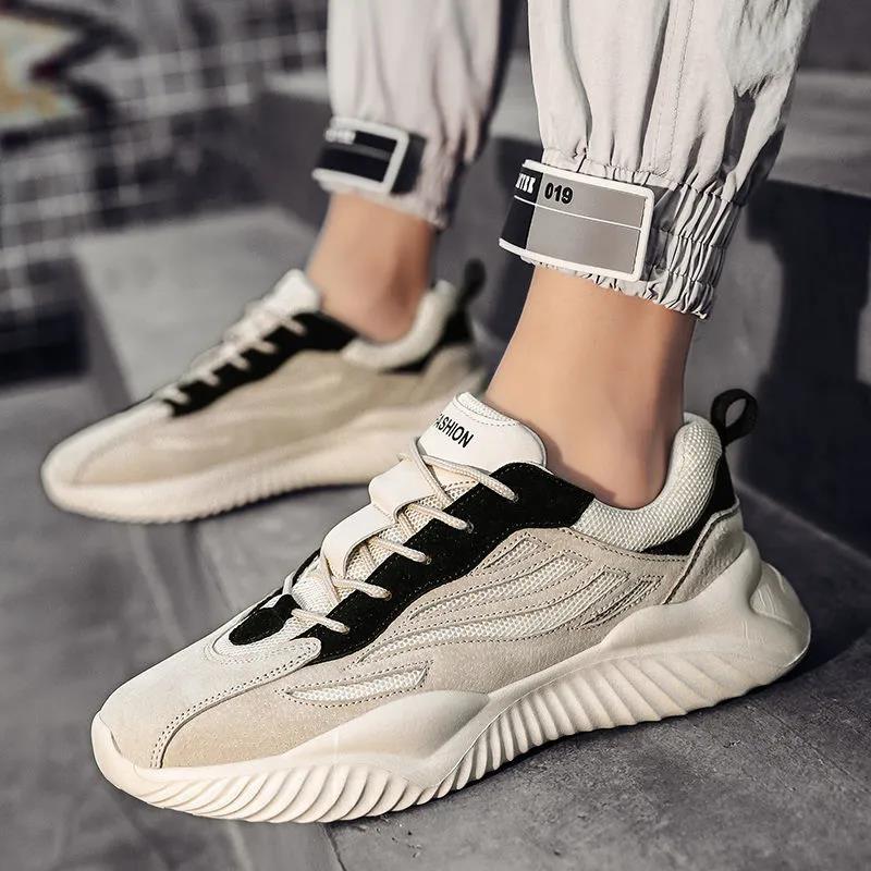 Sports Men's Shoes Summer Breathable Deodorant Forrest Gump Casual Mesh Surface Heightening Running Shoes Men's Light All-match Casual Shoes