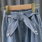 Girls' Suits Spring and Autumn Clothes Autumn Clothes Shirts Denim Long Pants Children's Clothes Big Children's Autumn