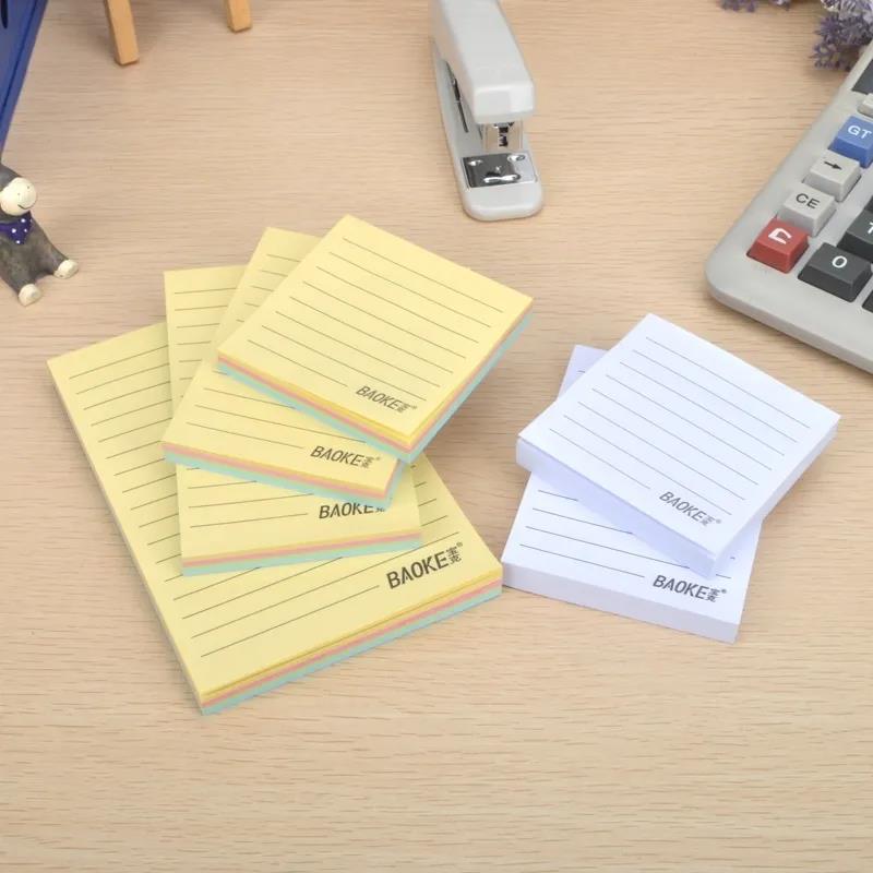 Post-it Notes with Horizontal Lines Can Be Pasted on Notepad Color Note Paper