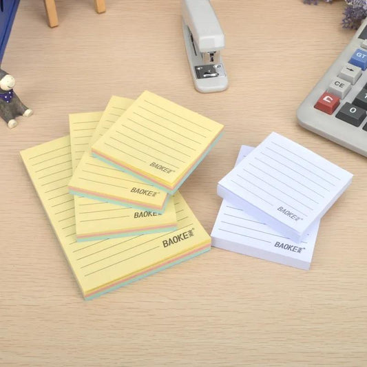 Post-it Notes with Horizontal Lines Can Be Pasted on Notepad Color Note Paper