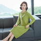 Knitted Dress Ladies Sweater Mid-length Autumn and Winter Coat Sweater DRress Over-the-knee Bottoming Shirt