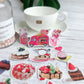 100pcs Sweet Cake Seal Stickers Set Chocolate Fruit Pudding Cream Donuts Sticker for DIY Decoration Kids Gift