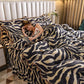 Coral Fleece Four-piece Plus Fleece Thick Quilt Cover Sheet Winter Plush Double-sided Fleece Cartoon Bedding