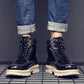 Martin Boots Men's Winter British Style Korean Tooling Shoes Wild Warm Men's Boots Plus Velvet High-top Cotton Shoes Trend Military Boots