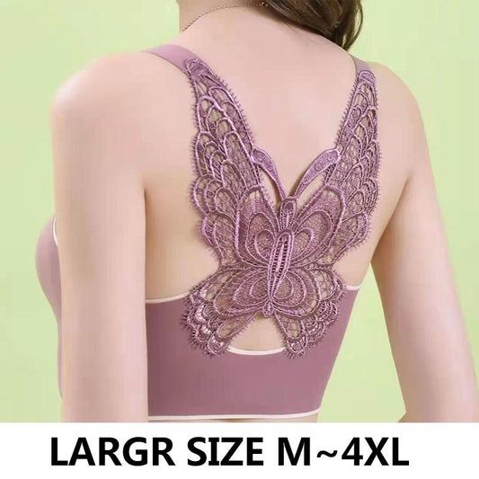 Beauty Back Tube Top Underwear Women No Steel Ring Gather Anti-slip Sports Latex Bra Push Up Bra Top Fitness Sport Bar Workout Tank Tops Yoga Lingerie