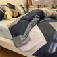 Modern Minimalist Cotton Striped Bed Sheet Quilt Cover Single Double Bed Bedding Four-piece Set