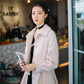Simple Square Collar High-end Single-breasted Woolen Coat Solid Color Winter Coat In The Tide Long Coat Women