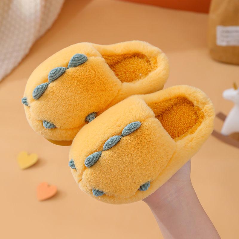 Boys and Girls Cotton Slippers Winter Cute Home Warm Children's Home Indoor Thick-soled Non-slip Plush Cotton Shoes