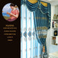 1/2pcs Luxury European-style High-end Embroidered Chenille Curtains Living Room Balcony Bedroom Villa Double Blackout Curtains