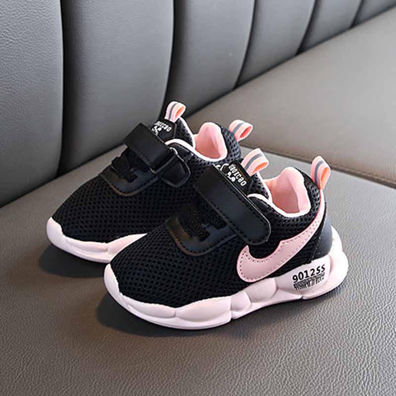 21-30 Child Low-top Mesh Sneakers Parents Kids Breathable Basketball Shoes Lightweight Running Shoes Wear-resistant Deodorant Girl Shoes
