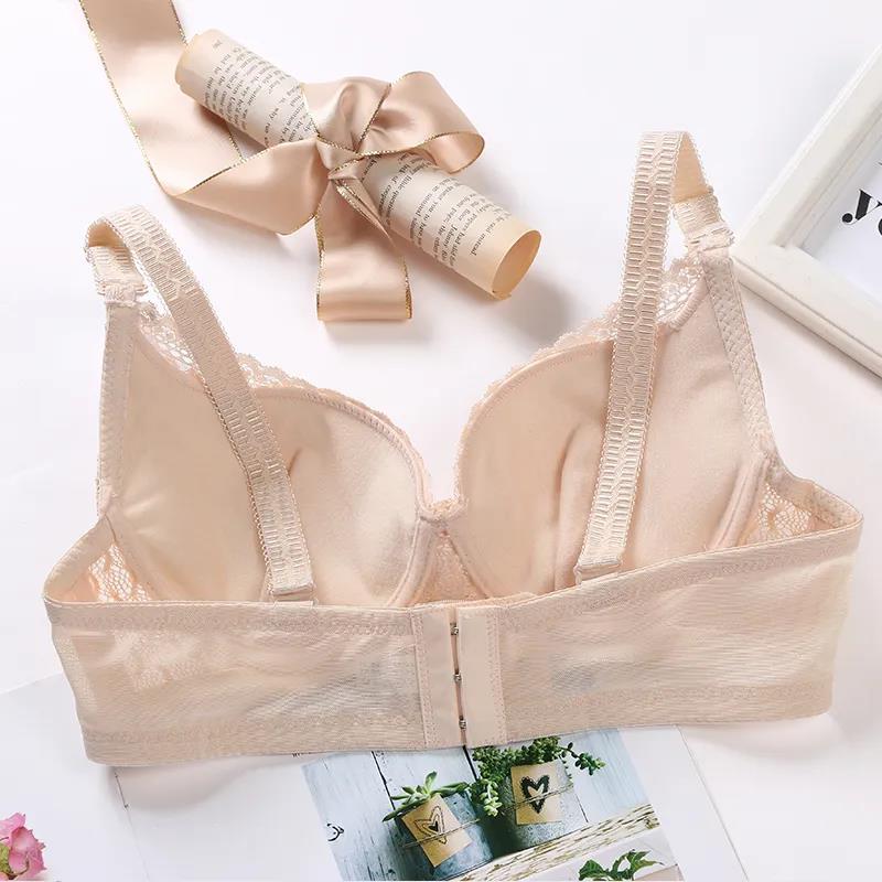 Steel Ring Lace Small Chest Gathers The Upper Thin and The Lower Thick Anti-sagging Shaping Sexy Breasts Upper Support Women's Underwear Bra