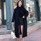 Woolen Coat Women's Mid-length Autumn and Winter Clothes Korean Style Solid Color Loose Casual Over-the-knee Woolen Coat