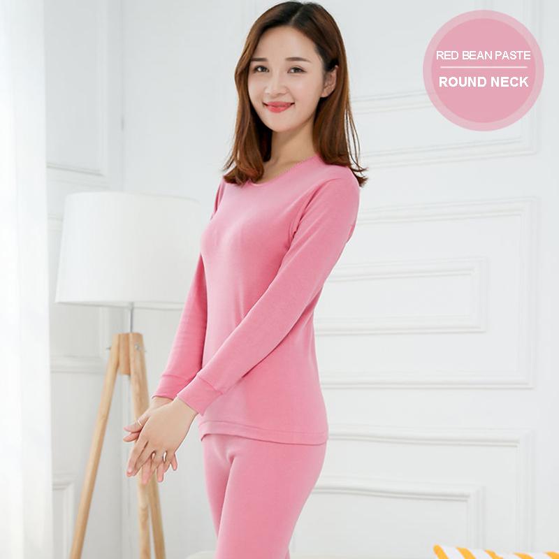 Genuine Autumn Clothes and Long Trousers Ladies Pure Cotton Thin Middle-aged and Elderly Cotton Thermal Underwear Set