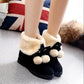 Autumn and Winter Snow Boots Women's Short Boots Non-slip Flat Bottom and Velvet Thick Short Boots To Keep Warm