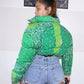 Fashion Women Jacket Winter Coat Printed Short Sexy Down Jackets Thicken Warm Cropped Tops Parkas Nightclub Zipper Wear Clothes Lady