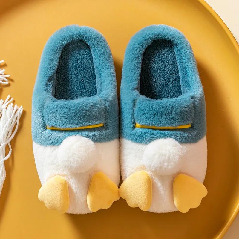Winter Warmth Couple Plush Household Non-slip Platform Confinement Shoes