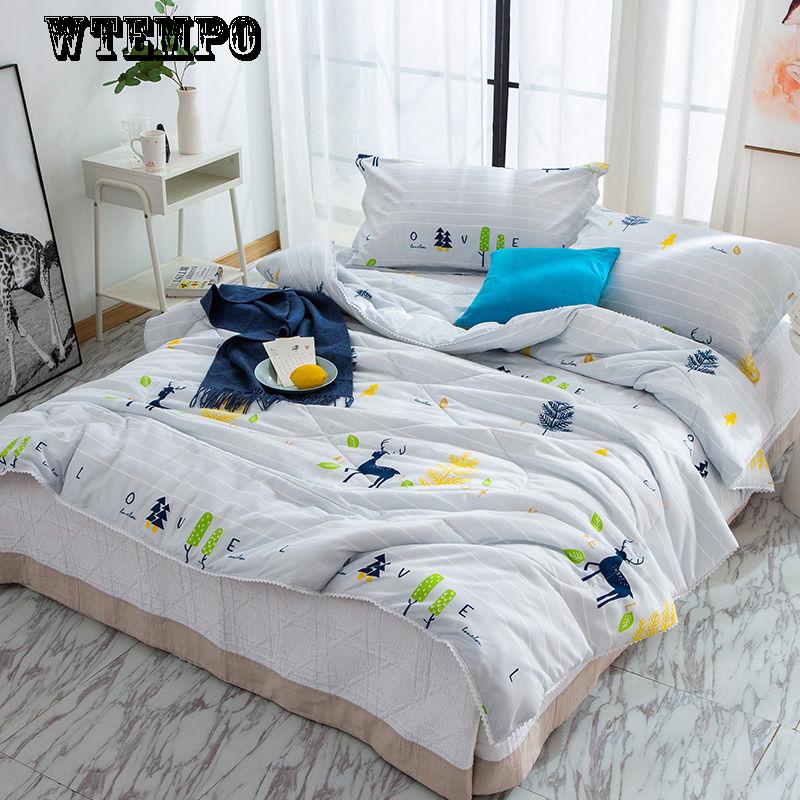 WTEMPO Summer Air Conditioner Is Cool In Summer and Is Comfortably Cartoon Printed By Core Cotton