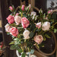 Bulgarian Rose Simulation Bouquet Fake Flower Decoration European Plastic Flower Decoration Silk Flower Living Room Table Decoration