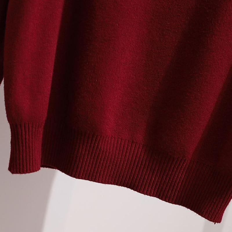 Women's Fall/winter Suit Women's Age-reducing Knit Sweater Sweater and Plaid DressTwo-piece Suit