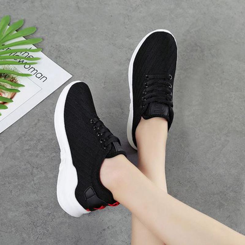 Spring  Summer Shoes Women's Sports Shoes Female Students Harajuku Style Low-cut White Shoes Lightweight Breathable Running Shoes