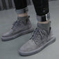 Shoes Men High Sneakers tooling Boots Men Ankle Martin Boots Matte Leather Fashion Non-slip