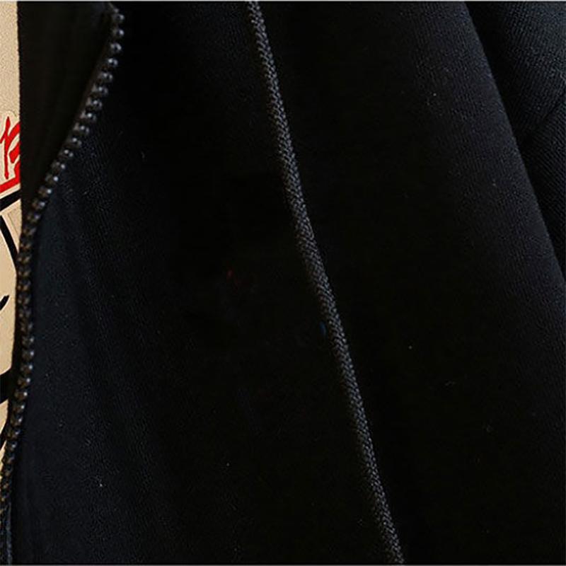 Autumn and Winter Open-body Sweater Men's Plus Velvet Warm Casual Zipper Hoodie Sweatshirts Sports Korean Version
