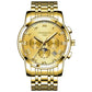 Skeleton Automatic Mechanical Men Watches Stainless Steel Bracelet Sports Luxury Male Clock watch