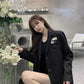 Women Casual All-match Tops Casual Fashion Suits Ladies Blazers Basic Work Clothes Loose Jackets Solid Color Formal Blazers