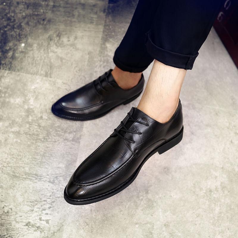Men Dress Shoes Leather Oxfords Mens Formal Shoes Genuine Leather Business Men's Shoes