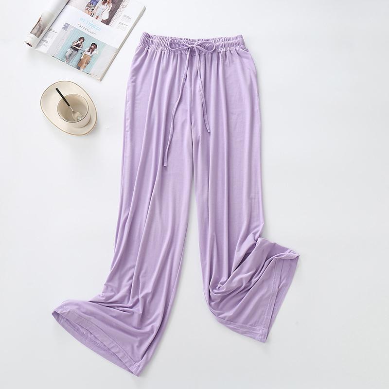 Summer Pants Women Plus Size Loose Flared Casual Long Trousers Lady Bottoms