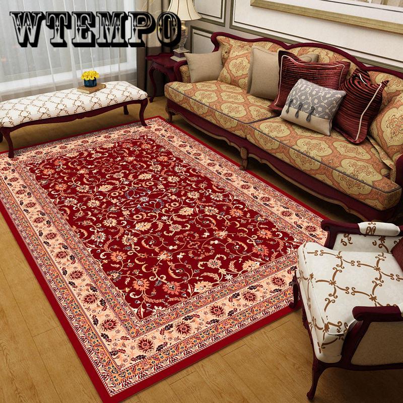 Palace wind  Geometric Printed Carpets For Living Room  Anti-slip Carpet Kids Bedroom
