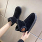 Autumn and Winter Snow Boots Women's Waterproof Cotton Boots Rubber and Velvet Warm and Non-slip Short Boots