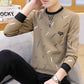 Winter Men's Long-sleeved Sweater Fashion Round Neck Bottoming Shirt T-shirt Casual All-match Thick Tops Tide