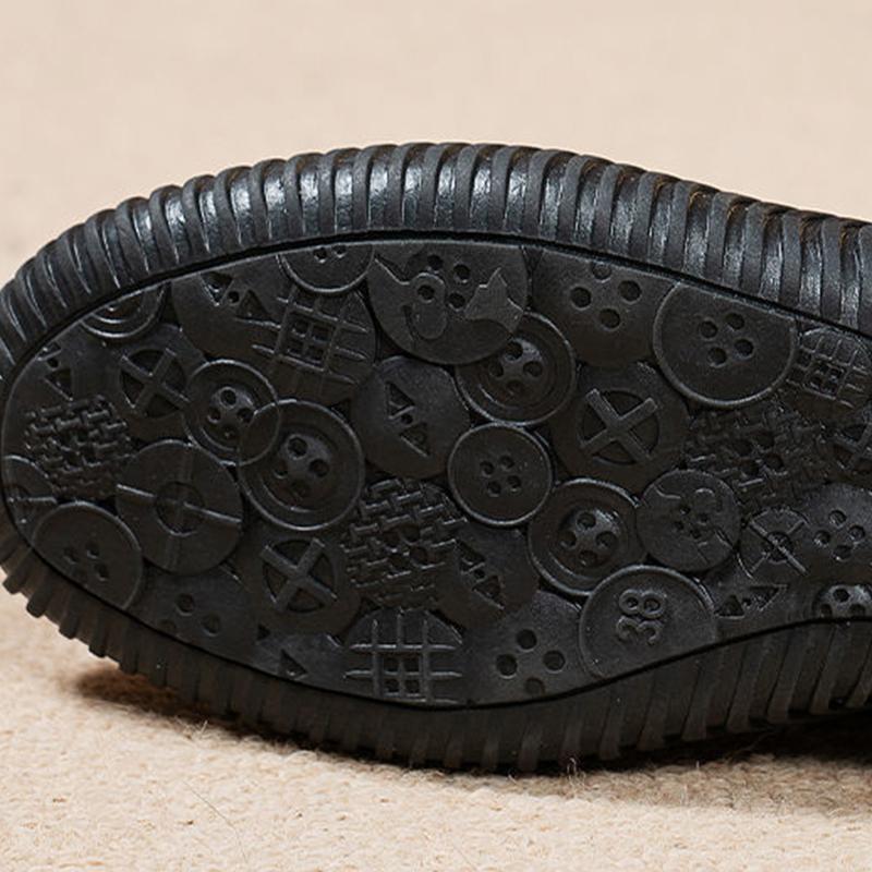 Women's Boots Soft-soled Autumn Winter Boots Warm and Velvet Non-slip Soft-soled Cotton Shoes Flat Shoes