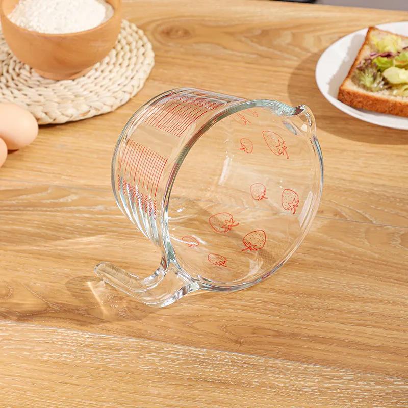 Scaled Glass Measuring Cup Household High Temperature Resistant Large Capacity Baking Cup Children's Milk Cup Thickened Metering Cup