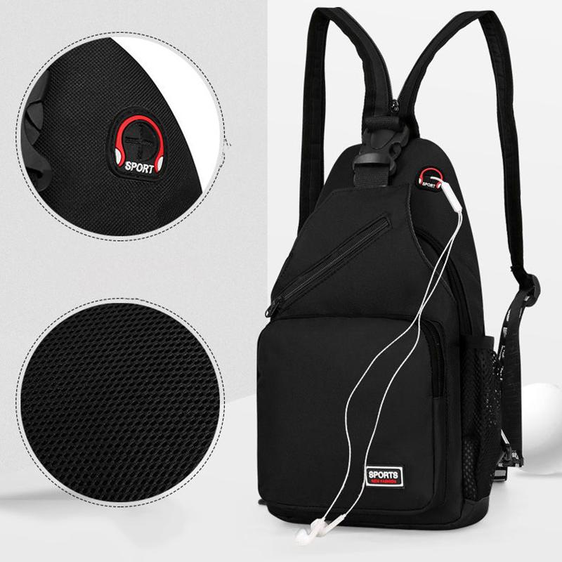 Fashion Ladies Cross-body Chest Bag Backpack Dual-use Large-capacity Male Trendy Brand Korean Version of The Wild Chest Bag Student Shoulder Bag