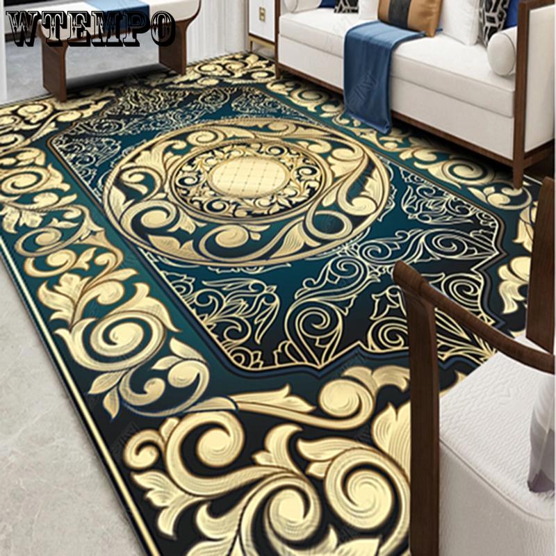 Persian Style Large Area Rug Abstract Flower Art Carpets For Living Room Bedroom Anti-Slip Floor Mat
