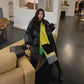 Long Down Jacket Women's Loose and Thick Bread Coat Knee-length Duck Down Jacket